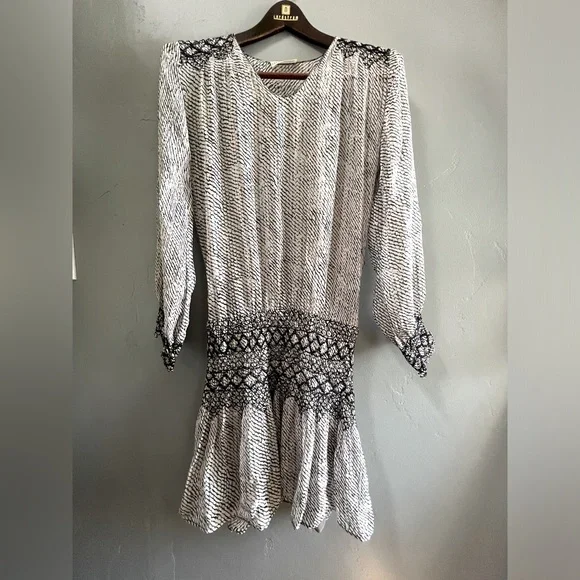 casual drop waist midi dress Claire Floral Smocked Mini Dress main image 0